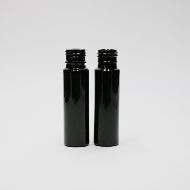 10ml black dark violet glass perfume roll on bottle