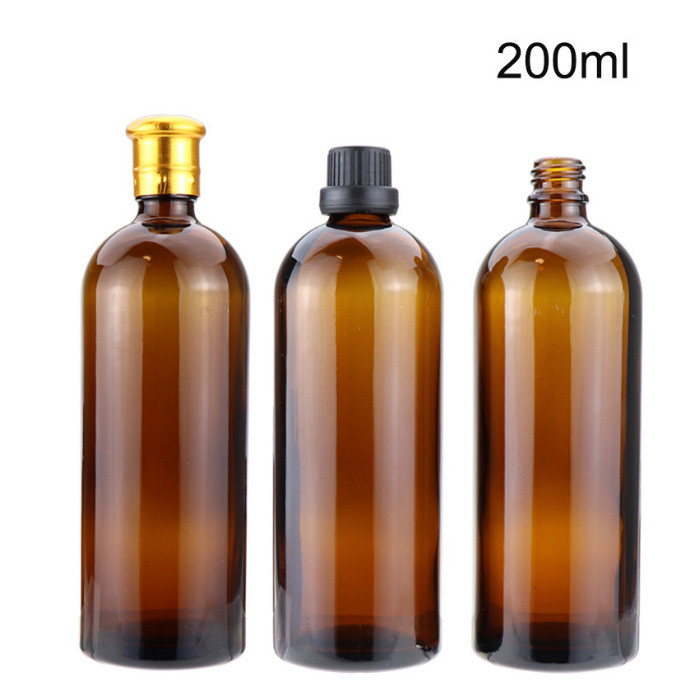 200ml amber essential oil bottle with cap